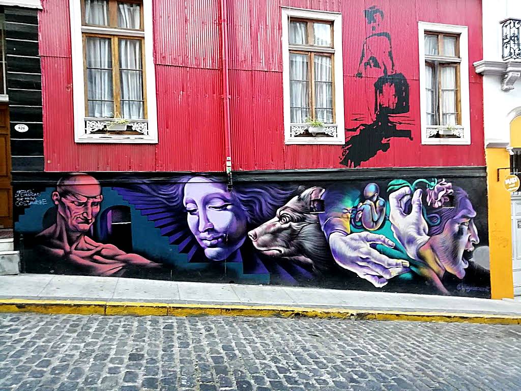 Pasaje Gálvez Arte Callejero Valparaíso