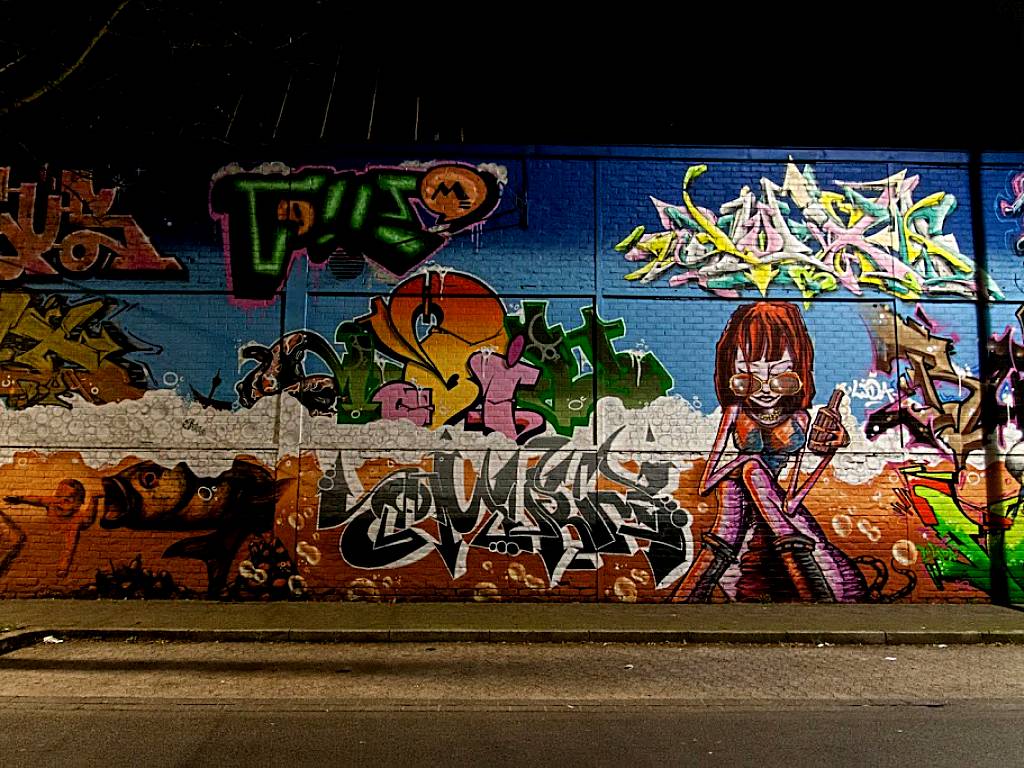 Street-Art, Graffitti-Wand