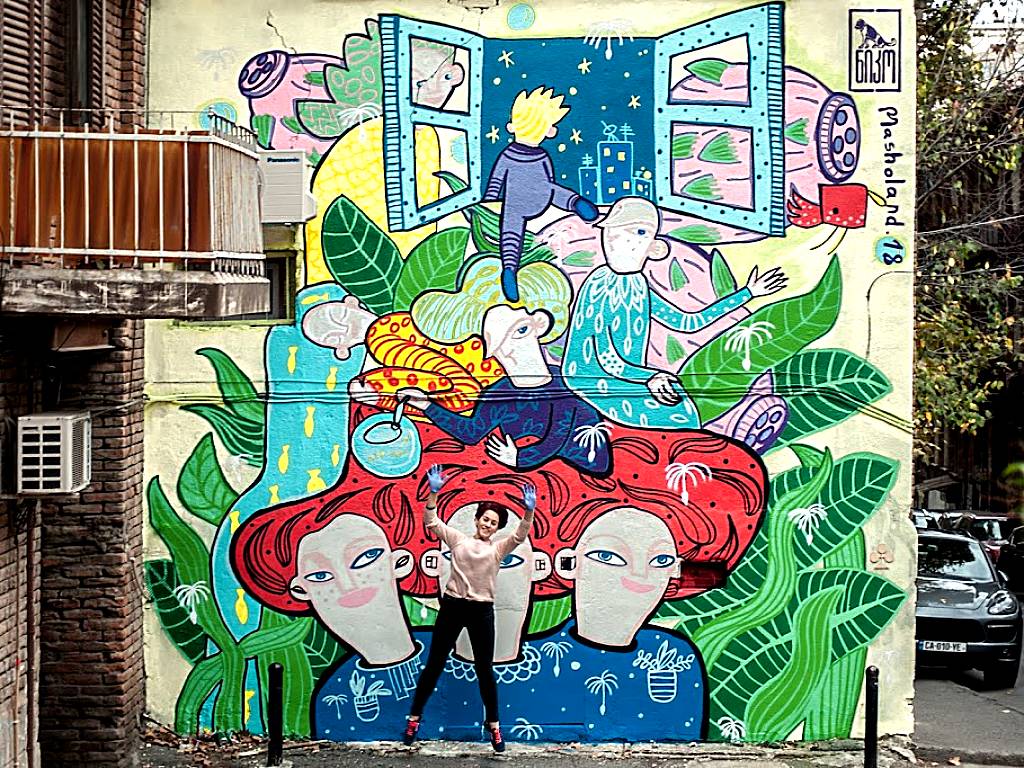 NIKO street art : Masholand - escape mural