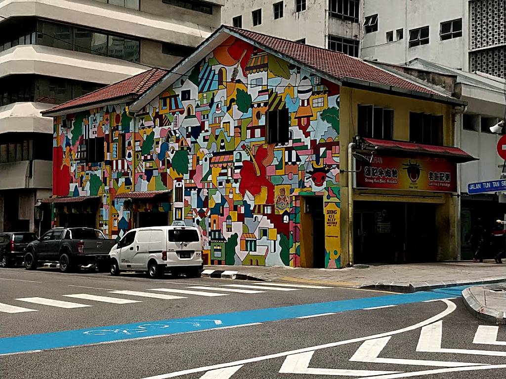 Kiehl's street art on Jalan Tun Tan