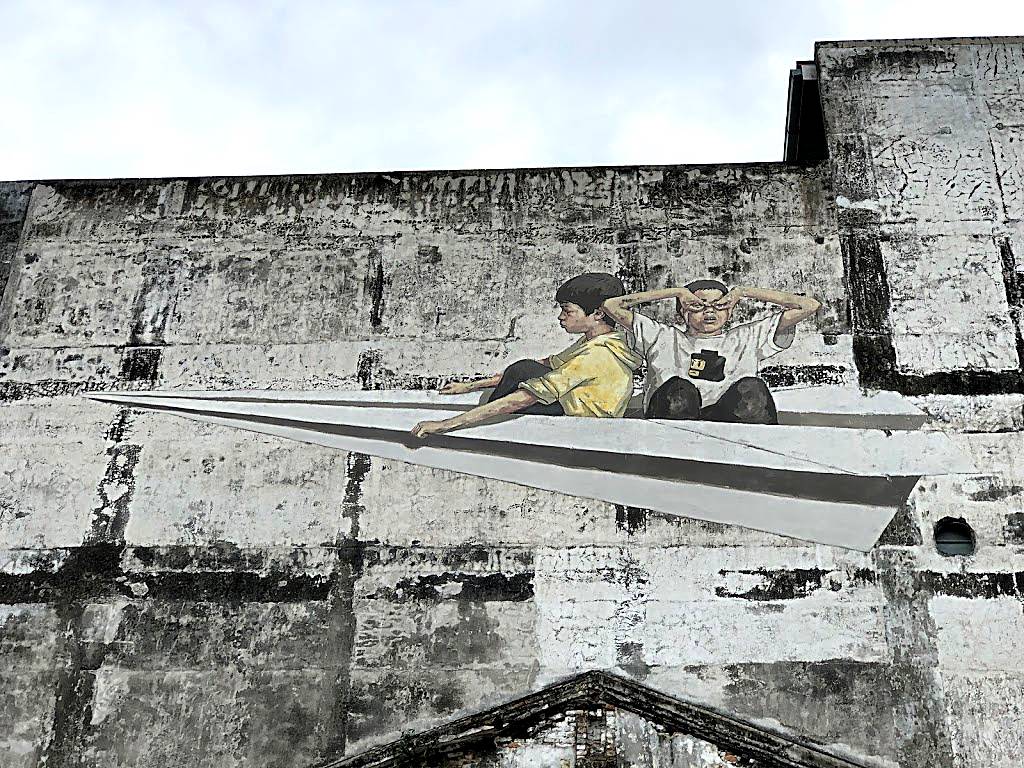 Ipoh Mural - A paper plane