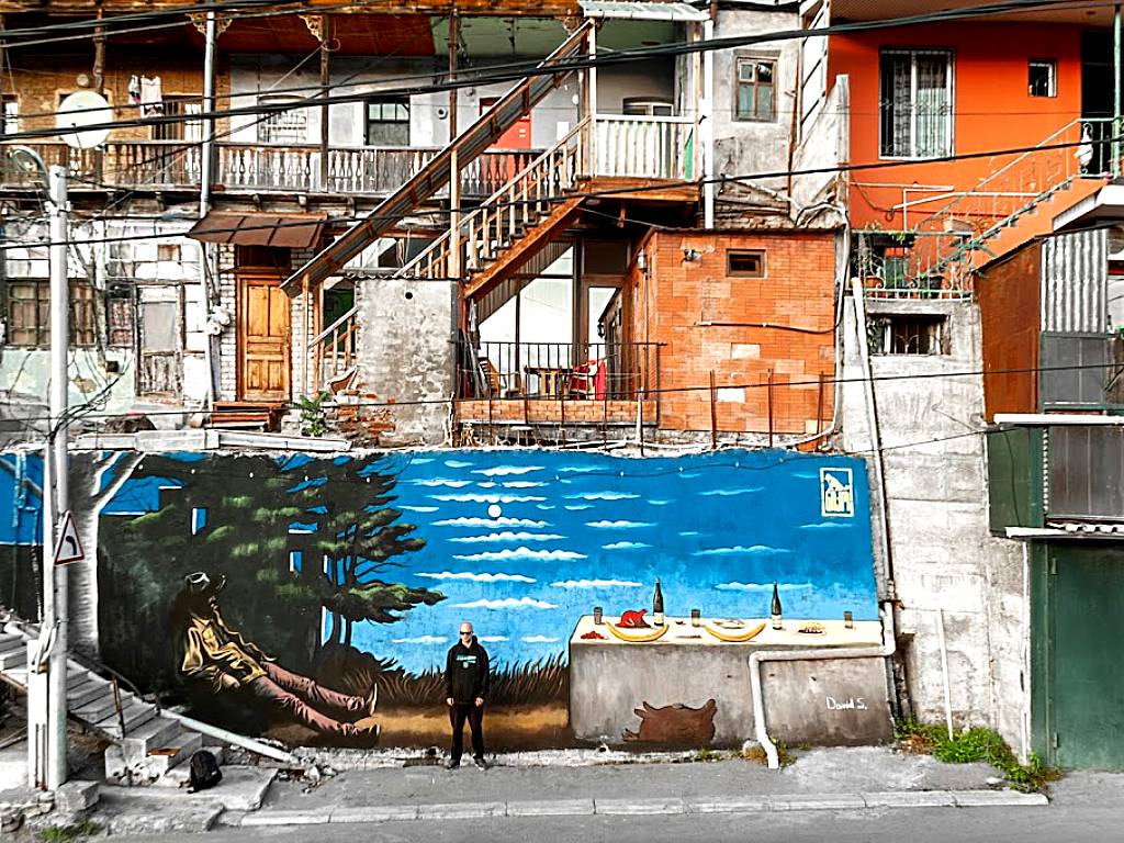NIKO Street Art : DAVID - Pirosmani mural